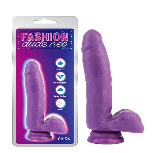 Dildo Pene Doble Densidad 6.7'' Púrpura