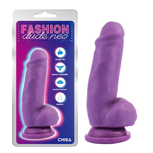 Dildo Pene Doble Densidad 6.9'' Púrpura