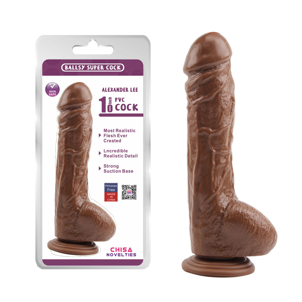 Alexander Lee 10 '' Dildo-Marrón